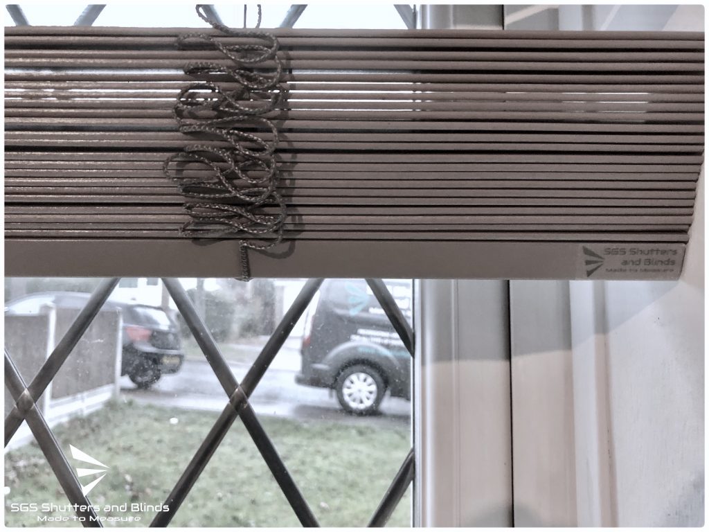 Motorised Electric Wood Blinds • SGS Shutters and Blinds